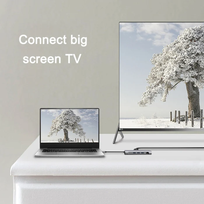 Набор контактов для тестирования 10 в 1 Тип C конвертер HDMI VGA устройство для считывания с tf-карт для ноутбука usb-концентратор, адаптер для ПК компьютер IJS998
