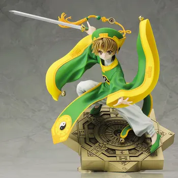 

Anime Card Captor Sakura Lovely Li Syaoran Combat Form statue PVC Action Figure Collection Model Toy B97