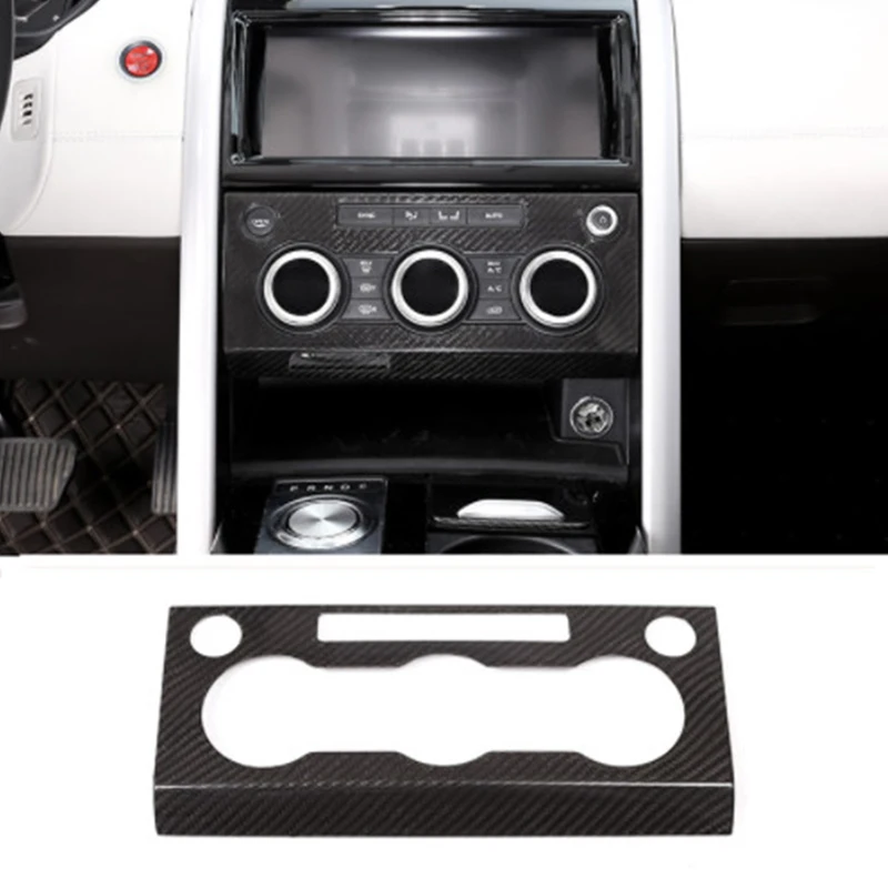 

Carbon Fiber Car Interior Center Console Panel Cover Trim for Land Rover Discovery 5 LR5 2017 2018 Car Accessories
