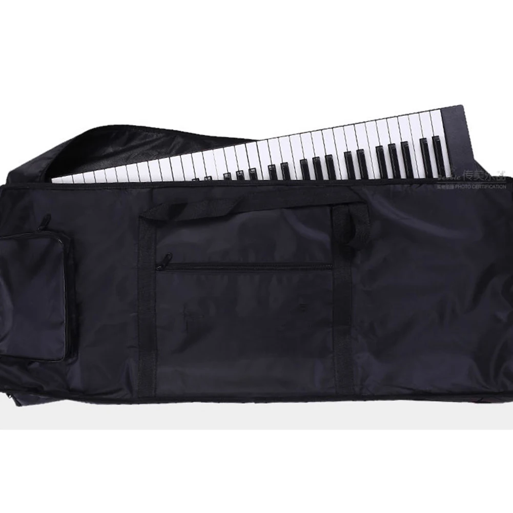 Сумка для путешествий из ткани Оксфорд черная электронная Крышка для органа утолщенная универсальная сумка для клавиатуры многофункциональная водонепроницаемая