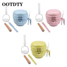 OOTDTY 9 в 1 пищевая Картофелемялка для детского питания, питатель для овощей, фруктов, измельчитель, инструмент для детского питания, картофелемялка