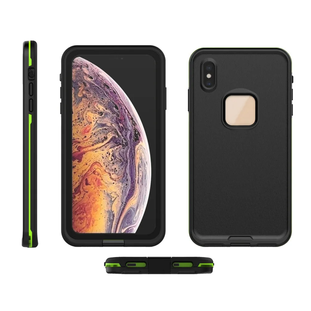 Водонепроницаемый чехол для телефона протектор экрана для iPhone X XR XS Max