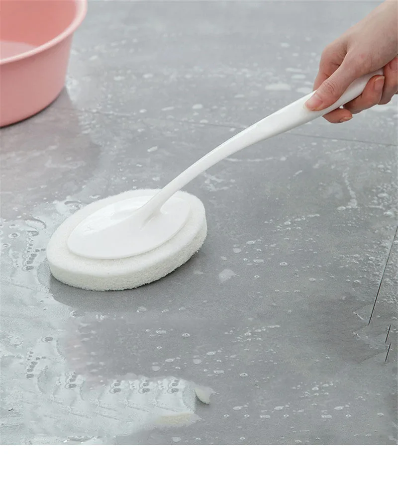 Горячая 1 шт. ручная губка Чистящая Щетка для ванной керамическая плитка кухонная сушилка щетка для пола Сменная Губка