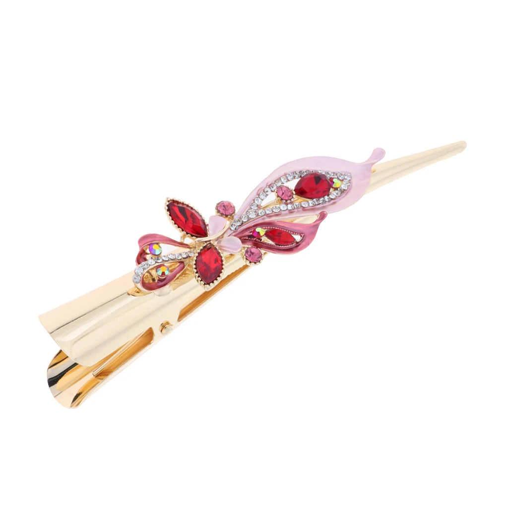 Large Rhinestones Alligator Hair Clips for Women Strong Hair Clamp Grips for Thick Hair