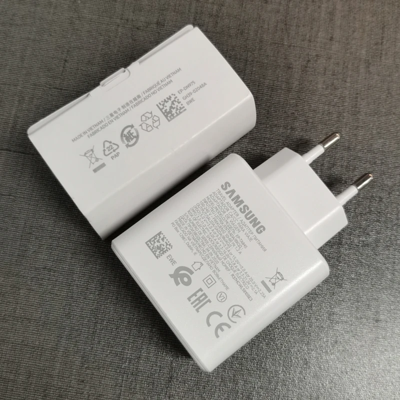 phone charger converter Samsung Charger 45W PD Super Fast Charging Adapter EP-TA845 5A TypeC For Galaxy S20 S21 S22 note 20 Ultra 10 Plus S20FE A82 A72 converter phone charger