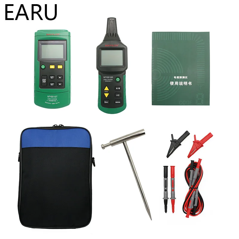 

Portable Professional Wire Cable Tracker Metal Pipe Locator Detector Tester Line Tracker Voltage 12~400V Circuit Breaker Finder