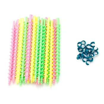 

2020 New 26Pcs Long Plastic Styling Barber Salon Tool Hairdressing Spiral Hair Perm Rod