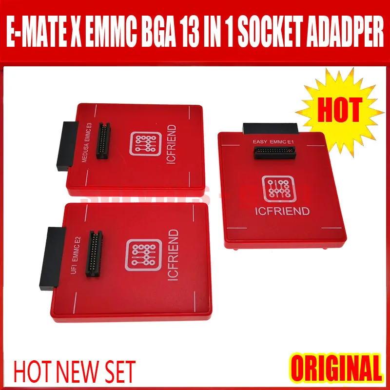2020 Новый адаптер для разъема ICFRIEND E mate X EMMC BGA 13 в 1 поддержка BGA100/136/168/153/169/162/186/221