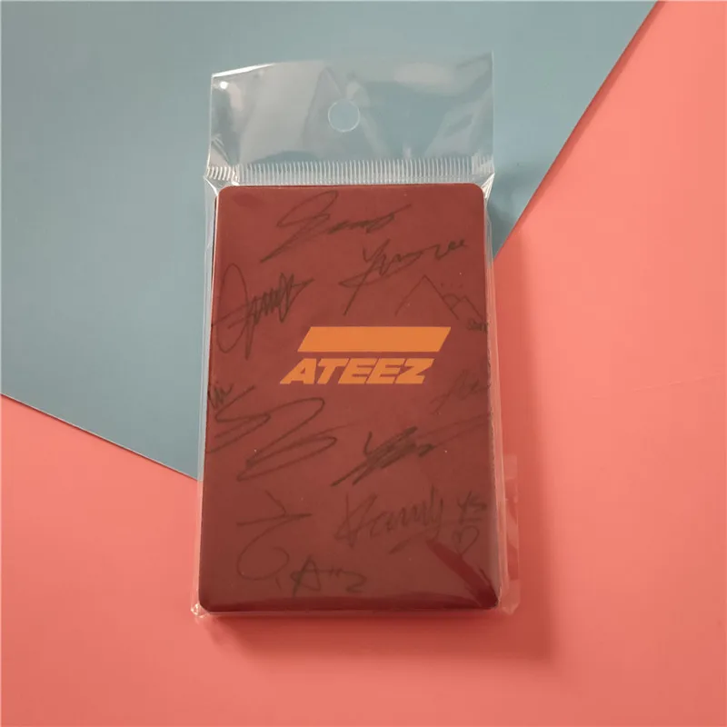 KPOP ATEEZ 10 шт./компл. фото карта толстая LOMO автобуса наклейки новый альбом ACTON для