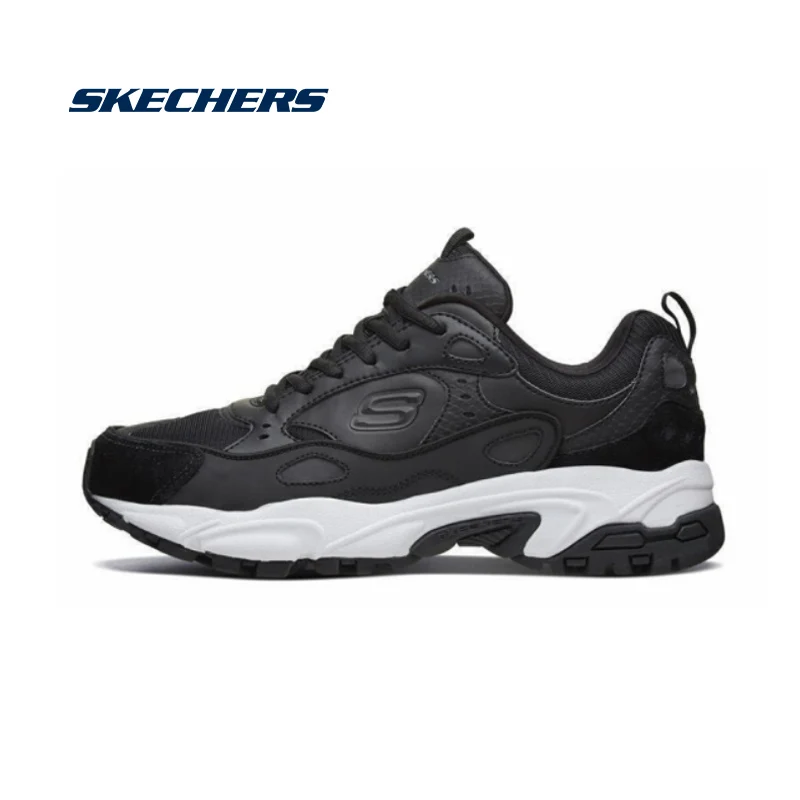 Skechers/мужская повседневная обувь; обувь D'lite на шнуровке; Мужская брендовая Роскошная обувь; мужские кроссовки; Tenis masculino zapatillas hombre; 999307-BLK - Цвет: 999307-BLK