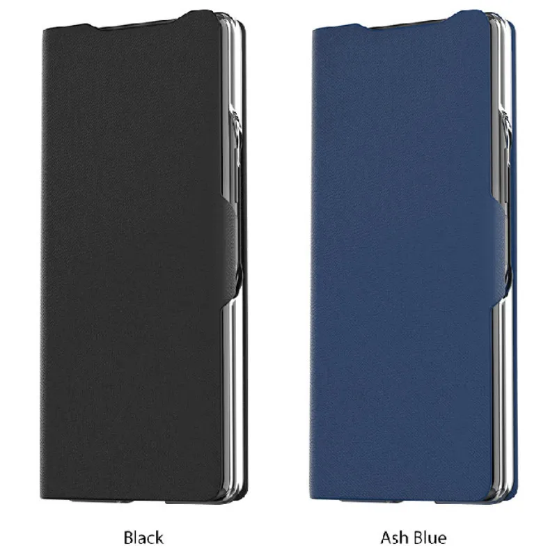 Flip Case for Samsung Galaxy Z Fold2 5G All-inclusive Explosion Proof Cover Luxury Cross Pattern Shell for Galaxy Z Fold 2 Case