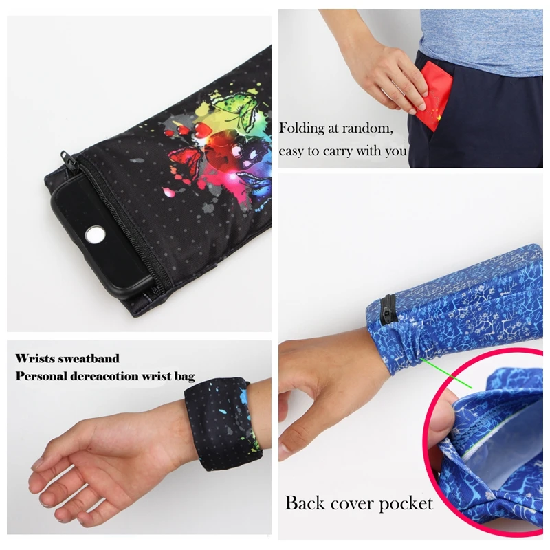 Running Arm Bag For Below 6.7inch Phone Sport Accessories Fitness Bag Wrist Wallet Running Belt Gym Cell Phone Pouch