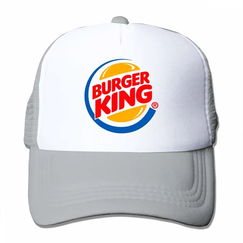 Бейсбольная кепка с логотипом Burger King BK для мужчин и женщин, Кепка-Дальнобойщик, модная Регулируемая Кепка - Цвет: 4-Gray
