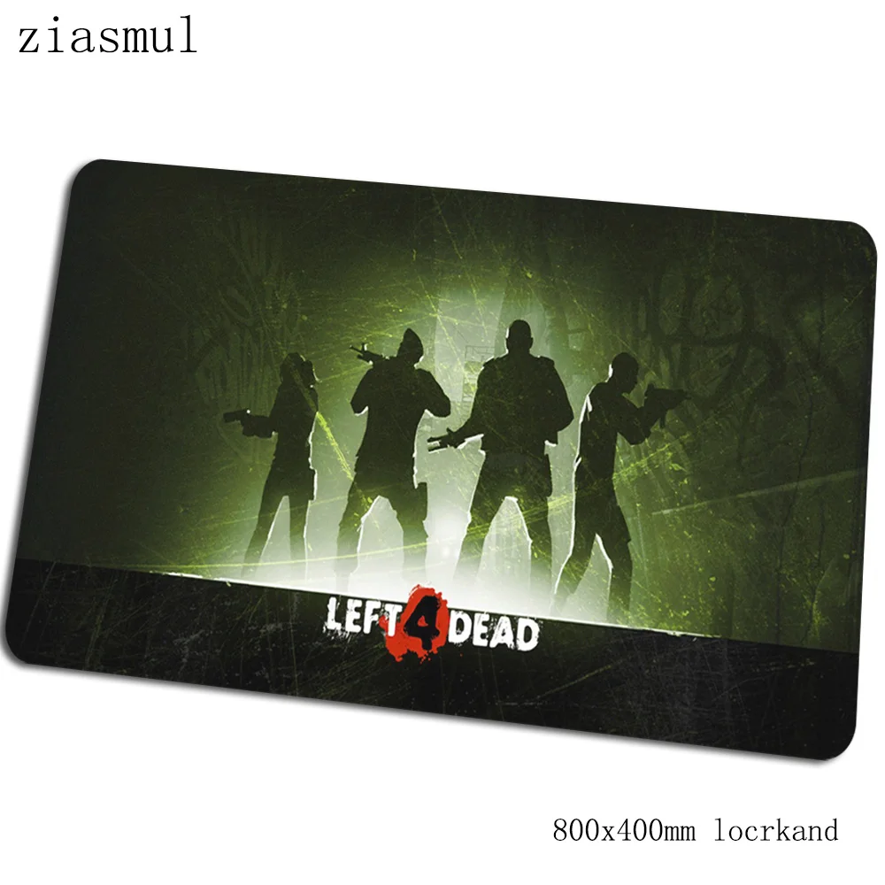 Left 4 Dead коврик для мыши 800x400x3 мм Коврик для компьютерной мыши с блокировкой края игровой толстый коврик для мыши Клавиатура Игры pc gamer - Цвет: Size 800x400x3mm