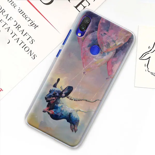 Чехол Dachshund Doxie Flower Dog Puppy для Xiaomi mi A3 A1 A2 8 Lite 9T CC9E Play Red mi K20 Pro 7A Note 7 7S жесткий прозрачный чехол - Цвет: 04
