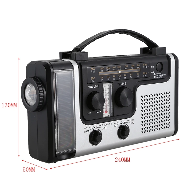 Открытый Многофункциональный Солнечный радио портативный FM/AM встроенный