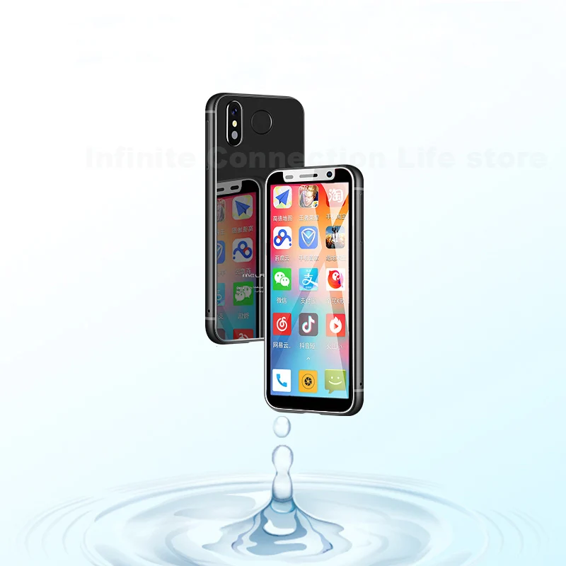 

Melrose Android Mini Smartphone Ultrathin 3.4 Inch with Fingerprint and Google Play Store Student Mobile phone Pocket Mini phone