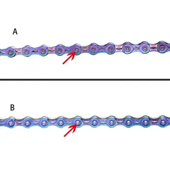 

12 Speed Rainbow Colorful Bicycle Chain Missing 126 Links for MTB Mountain Bike