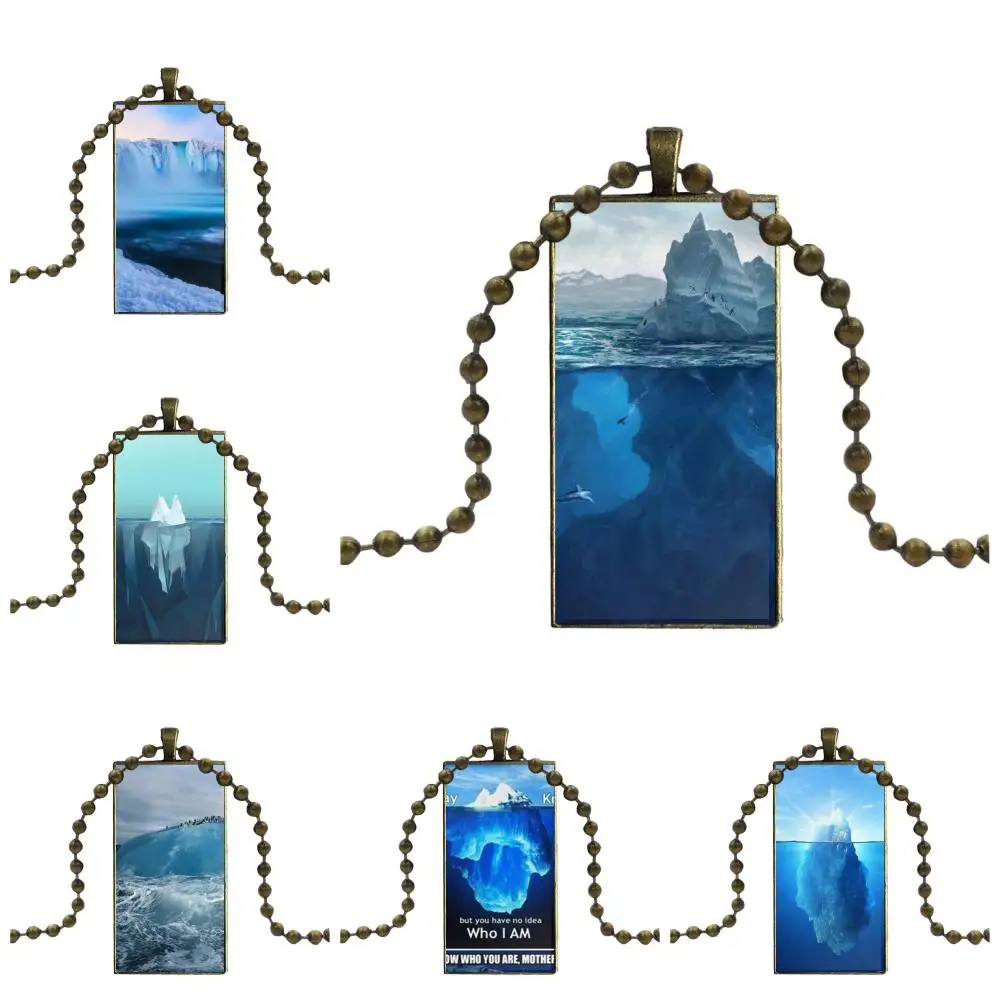 Абстрактное искусство цифровое Айсберг винтажное ювелирное изделие бронзовое