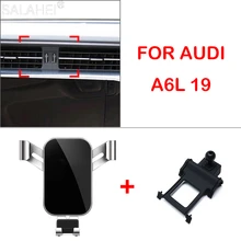 Mobile Phone Holder Stand In Car For Audi A6 A7 2019 2020 Dashboard Mount GPS Phone Holder Clip Clamp Gravity Navigation