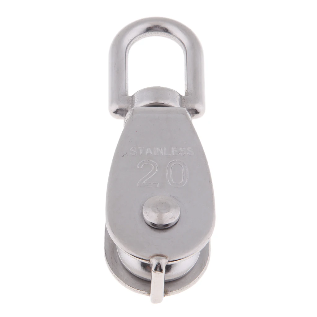 M20 and M25 Wire Rope Crane Lifting Lift Hanging Pulley Block Swivel Eye Single Pulley