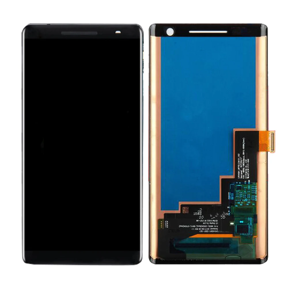 AAA 5," ЖК-дисплей для Nokia 8 Sirocco N8s TA-1005 TA-1042 ЖК-дисплей сенсорный экран дигитайзер стеклянная панель в сборе+ рамка - Цвет: Black no Frame