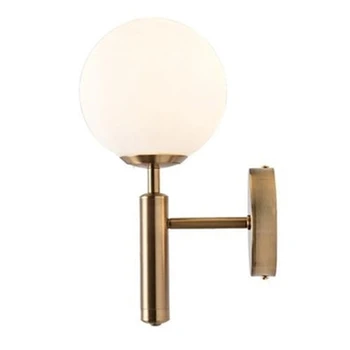 

Decorative Led Wall Lamp Lighting Nordic Glass Ball Chandelier Bathroom Mirror Light Gold Modern Round Wall Lamp Warm White Ligh