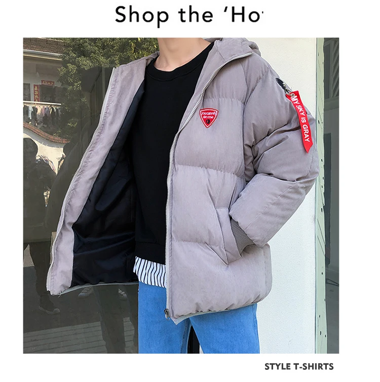 Liketkit зимние куртки с капюшоном для мужчин мужские однотонные ленты толстые теплые парки и пальто мужские большие Пузырьковые пальто ветровка 5XL