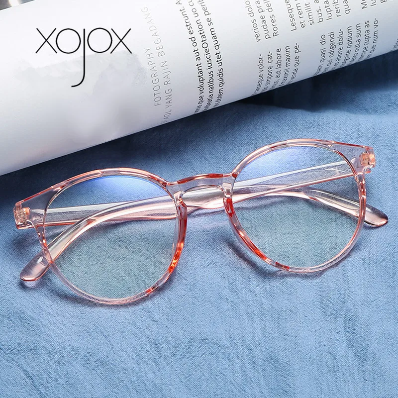 XojoX классические прозрачные круглые очки, оправа для мужчин и женщин, прозрачные винтажные очки, оптические оправы для очков