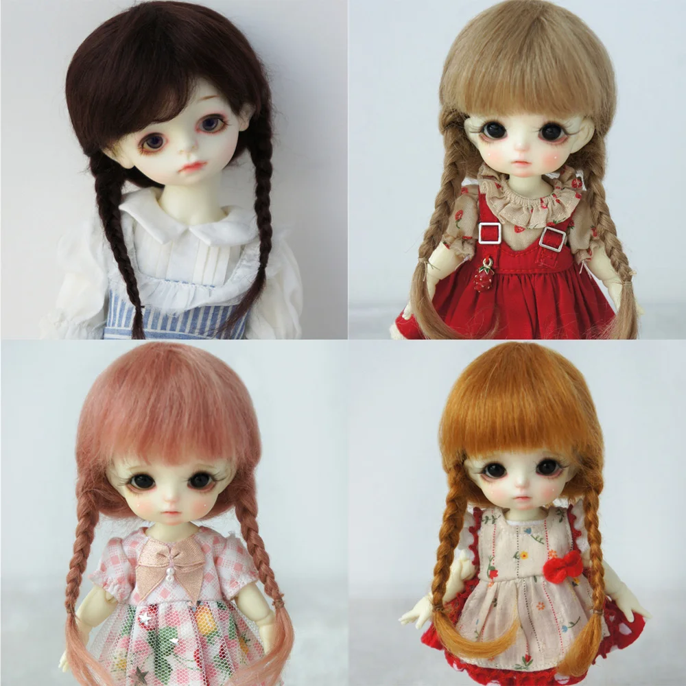 Парик для куклы BJD/SD 1/3 1/4 1/5 1/6 1/8 1/12 волосы кукол OB11 Blyth 11 цветов на выбор JD018| |