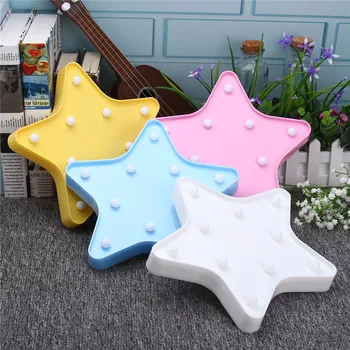 

Lovely Star 10 LED 3D Light Night Light Kids Gift Toy For Baby Children Bedroom Tolilet Lamp Decoration Indoor Lighting