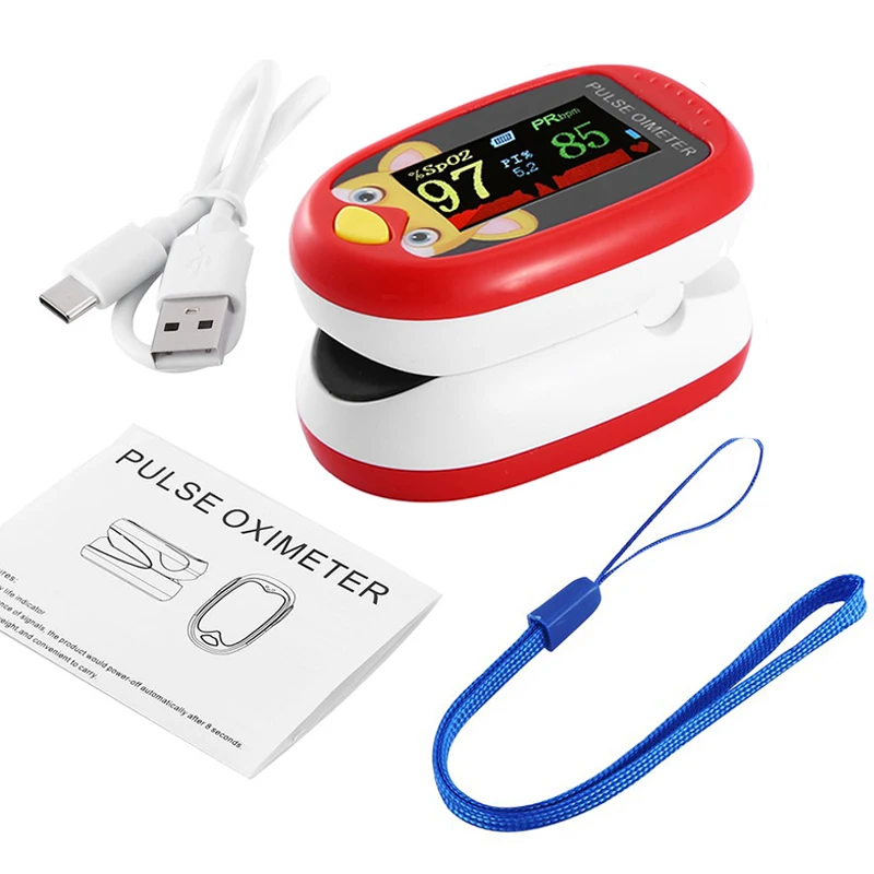 

Rechargeable Baby Finger Pulse Oximeter Pediatric Oximetro De Dedo SpO2 PR OLED Neonatal Children Kids Pulsioximetro