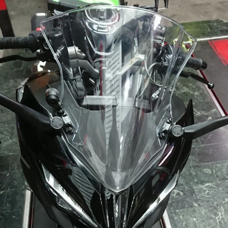Мотоцикл лобовое стекло ветер экран кронштейн для Kawasaki Ex400 ниндзя 400