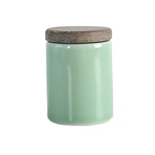Longquan Celadon чайные банки маленькие портативные мини чайные коробки японский стиль керамический герметичный чайный горшок с деревянной крышкой чайный набор металлическая крышка