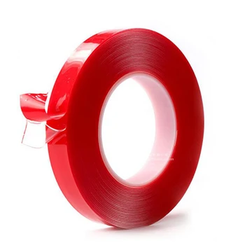 

Transparent Plastic PET Acrylic Acrylic Double-Sided Tape Adhesive Strong Transparent Double-Sided Waterproof Tape 10mx6mm