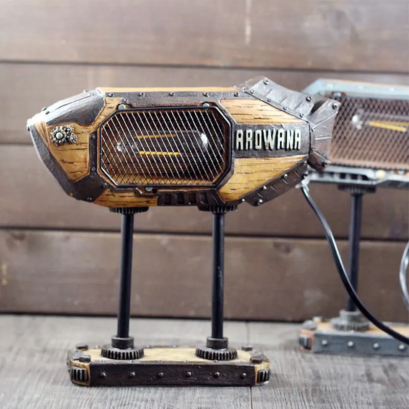 Светодиодный ная настольная лампа в стиле ретро светильник индастриал для