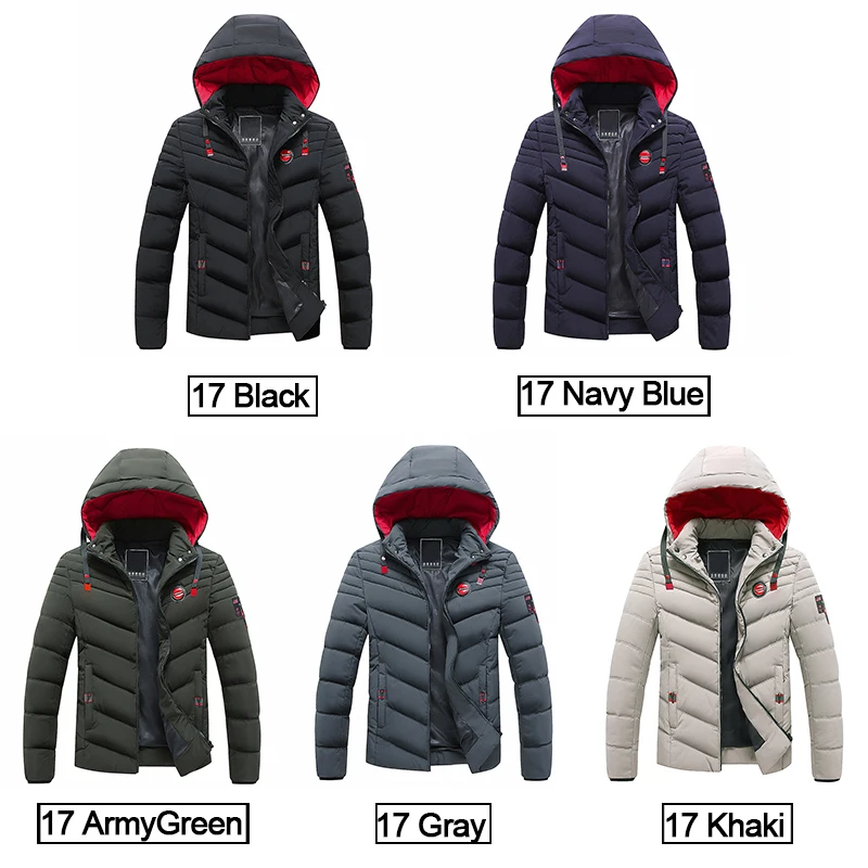 Men Winter Windproof Warm Thick Parkas Fashion Hooded Coat Men Autumn Brand Outwear Classic Casual Parkas Jackets