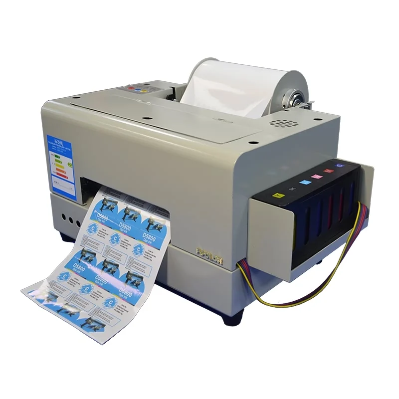Lijm Label Sticker Printer Machine A4 Inkjet Kleur Label Drukmachine 