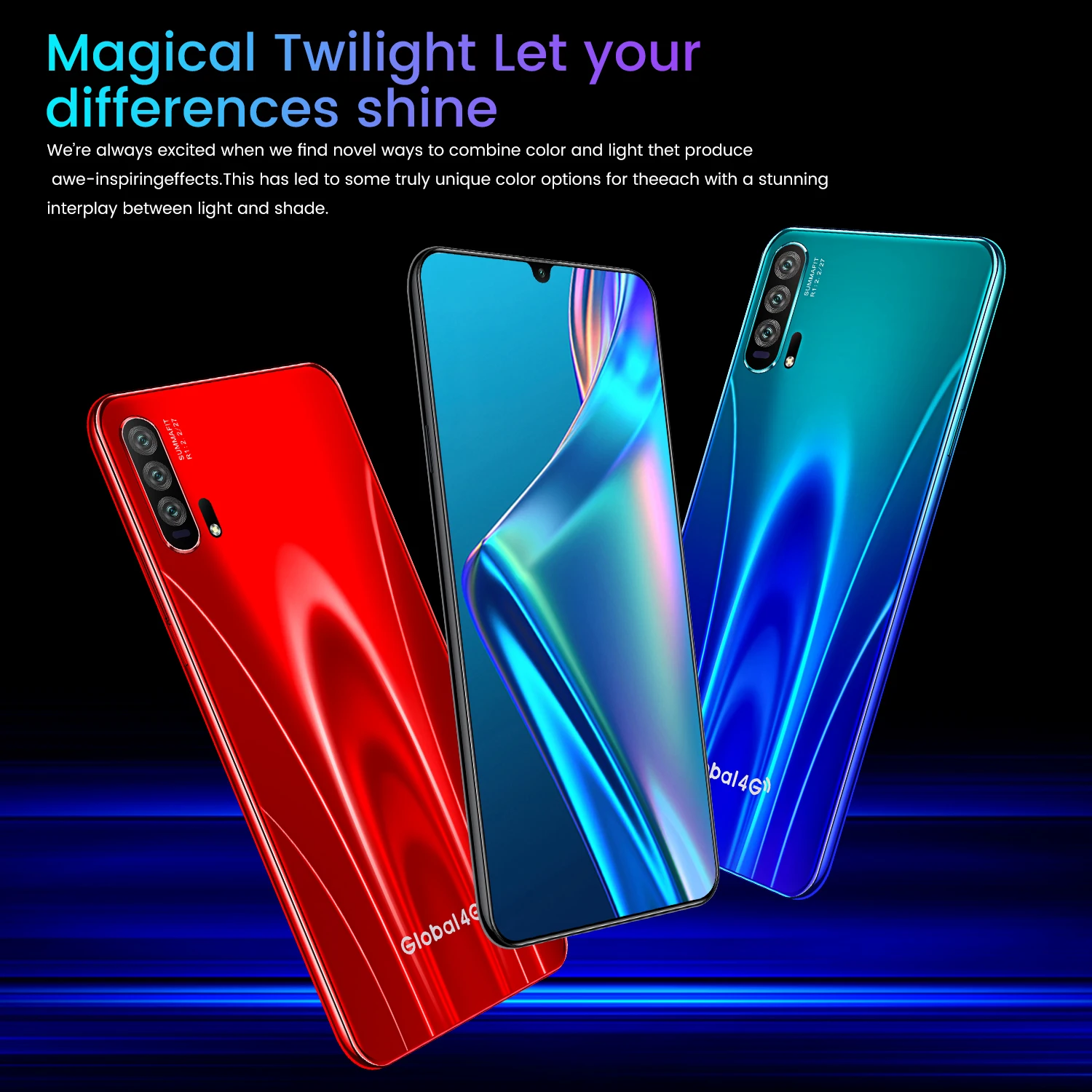 R20 1 Гб+ 16 Гб Смартфон Android 4G мобильные телефоны глобальная версия 6,3 дюймов две sim-карты Разблокированный Мобильный Телефон капля воды экран
