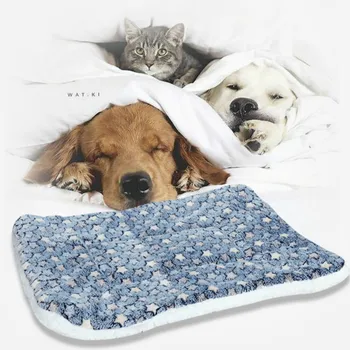 

Pets Mat Soft Warm Coral Fleece Print Design Pet Puppy Dog Cat Mats Blanket Sleeping Bed Sofa Cover Pet Supplies DOGGYZSTYLE