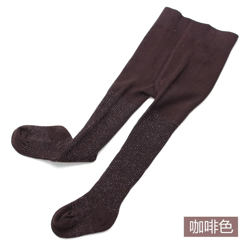 purl coffee Spring Autumn Tights For Girls Children Leopard Pantyhose Cotton Girls Stockings Toddler Tights Kid Underwear - Цвет: purl coffee