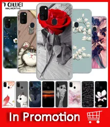 For Samsung M30S Case Silicone Soft TPU Phone Case Cover For Samsung Galaxy M30S Case m30s M 30S 6.4'' Flower SM-M3070 Para