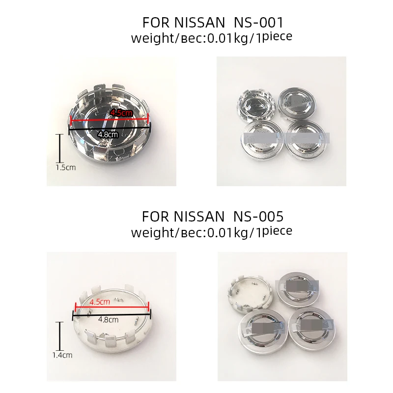 4Pcs Wheel Center Caps Hub cover Hubcaps Fit Many Car For Toyota Nissan Hyundai Mazda Honda Car Rim Dust Cover