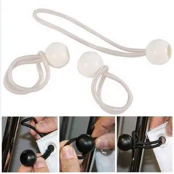 

Elastic Rope Sturdy Durable 10pcs White Sport Hiking Cord Fastener Bondage Ropes Practical Fixing Band Outdoor Supplies Camping