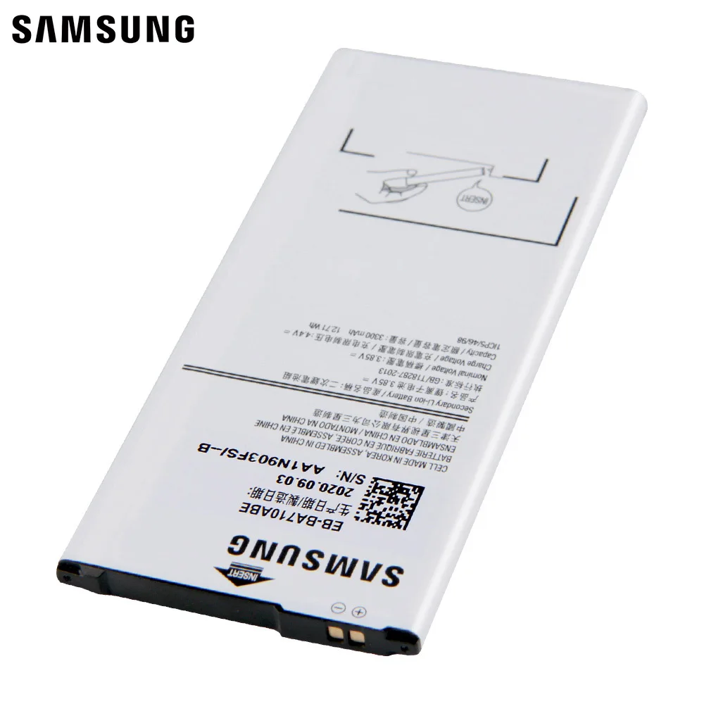 Samsung оригинальный запасной аккумулятор EB BA710ABE для GALAXY A7 2016 A710 A7100 A7109 A710F