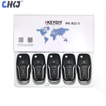 CHKJ 5 шт./лот KEYDIY KD B серии B12 3 кнопки для KD900/MINI KD/URG200 Кнопка KD программист дистанционное управление ключ для автомобиля ford