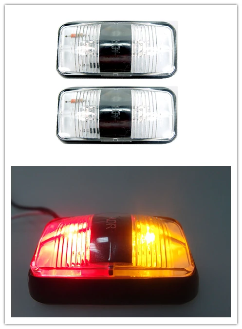 Габаритные огни 10 шт. красный и желтый габаритные постоянного тока 2 дюйма 12 В 24