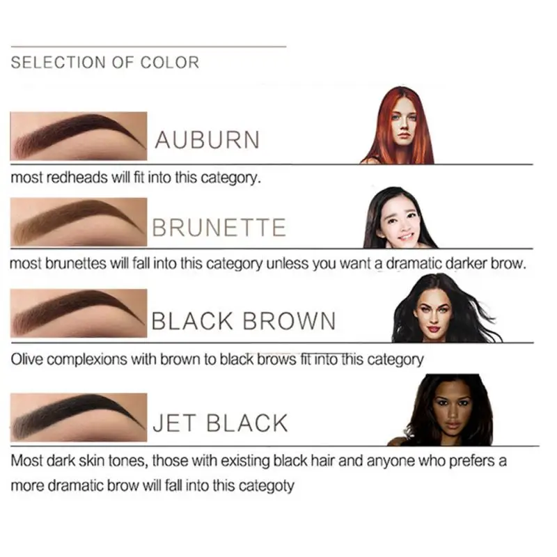 Microblading, ручка для бровей, водостойкая, вилка, кончик для бровей, карандаш для татуировки, профессиональный, тонкий эскиз, жидкий, для бровей, инструменты для макияжа, TSLM1