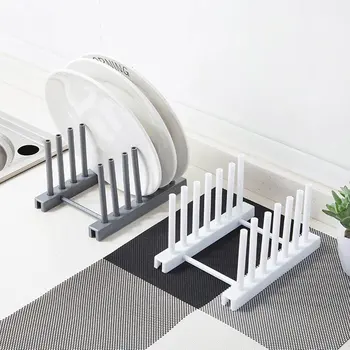 

Kitchen Rack Plastic Dish drain Rack Kitchen Organizer Supplies Storage Rack Plate drain Holder Storage Shelf Organizador