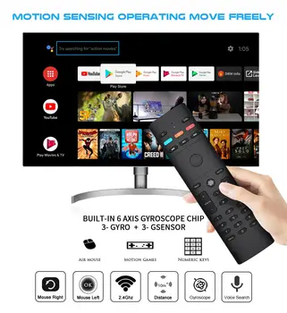 

New Arrival G40 Smart Remote Control 33 Keys 2.4G Wireless Gyroscope IR Learning Air Mouse Voice For Android Smart TV Box